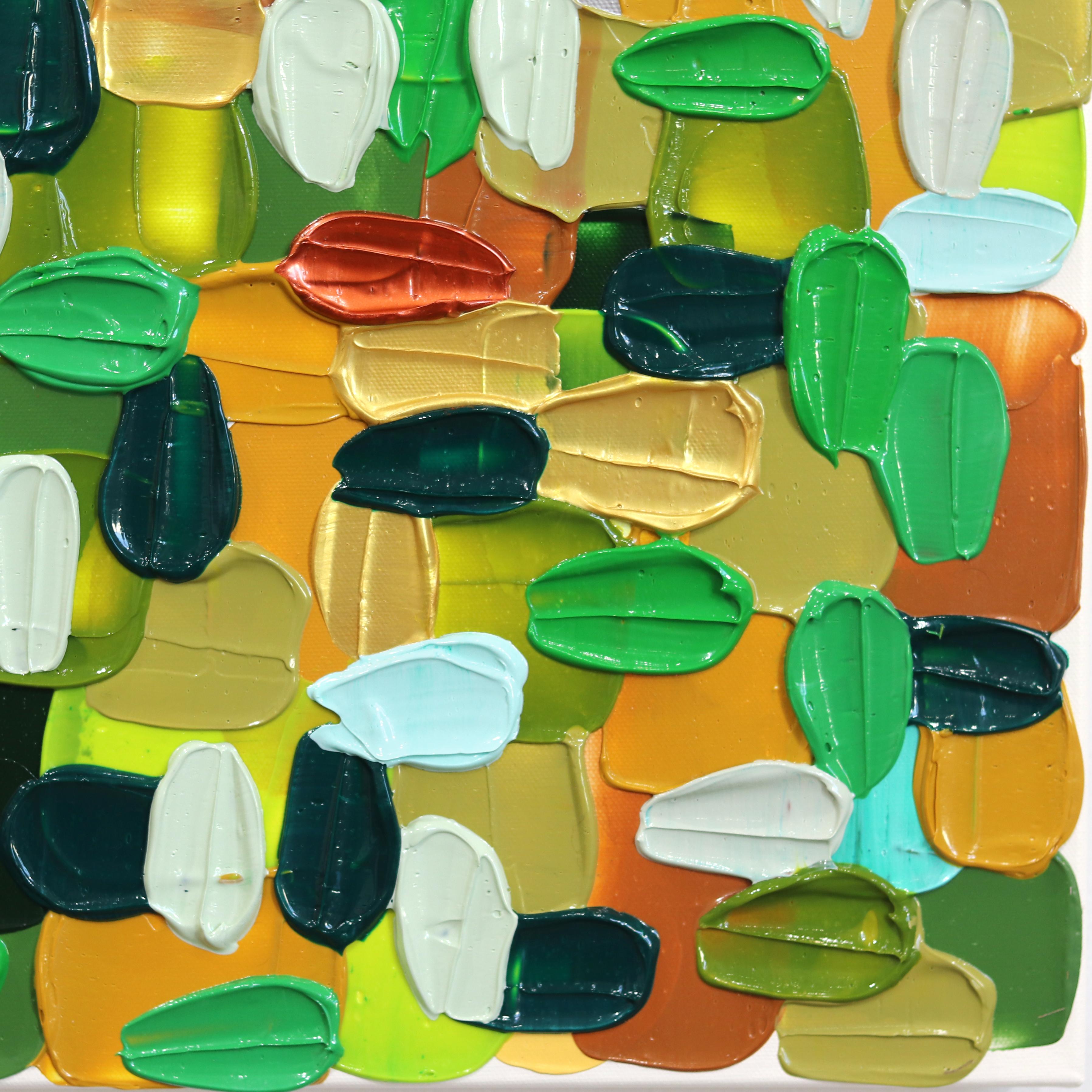 Le opere astratte dell'artista Shiri Phillips sono caratterizzate da pennellate di colori vivaci. I suoi dipinti sono ricchi di texture grazie alla stratificazione di colori acrilici in pennellate fluide. Ispirata dall'ambiente vibrante che ha