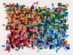 I'm Just Me - Impasto Inspired Colorful Textural Thick Paint Abstract Artwork