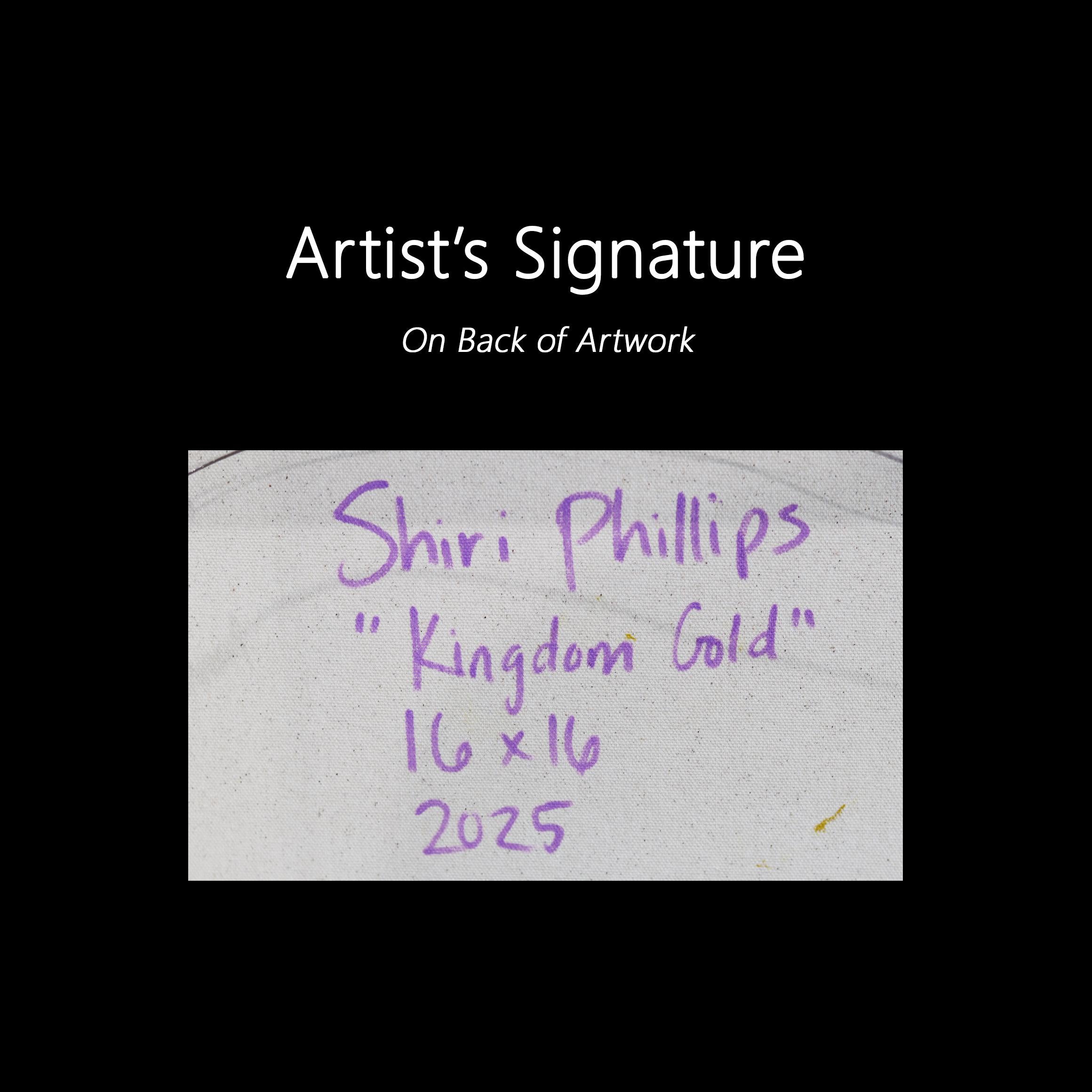 Königreich Gold - Buntes Impasto Texturale Dicke Acrylfarbe Abstraktes Kunstwerk im Angebot 6