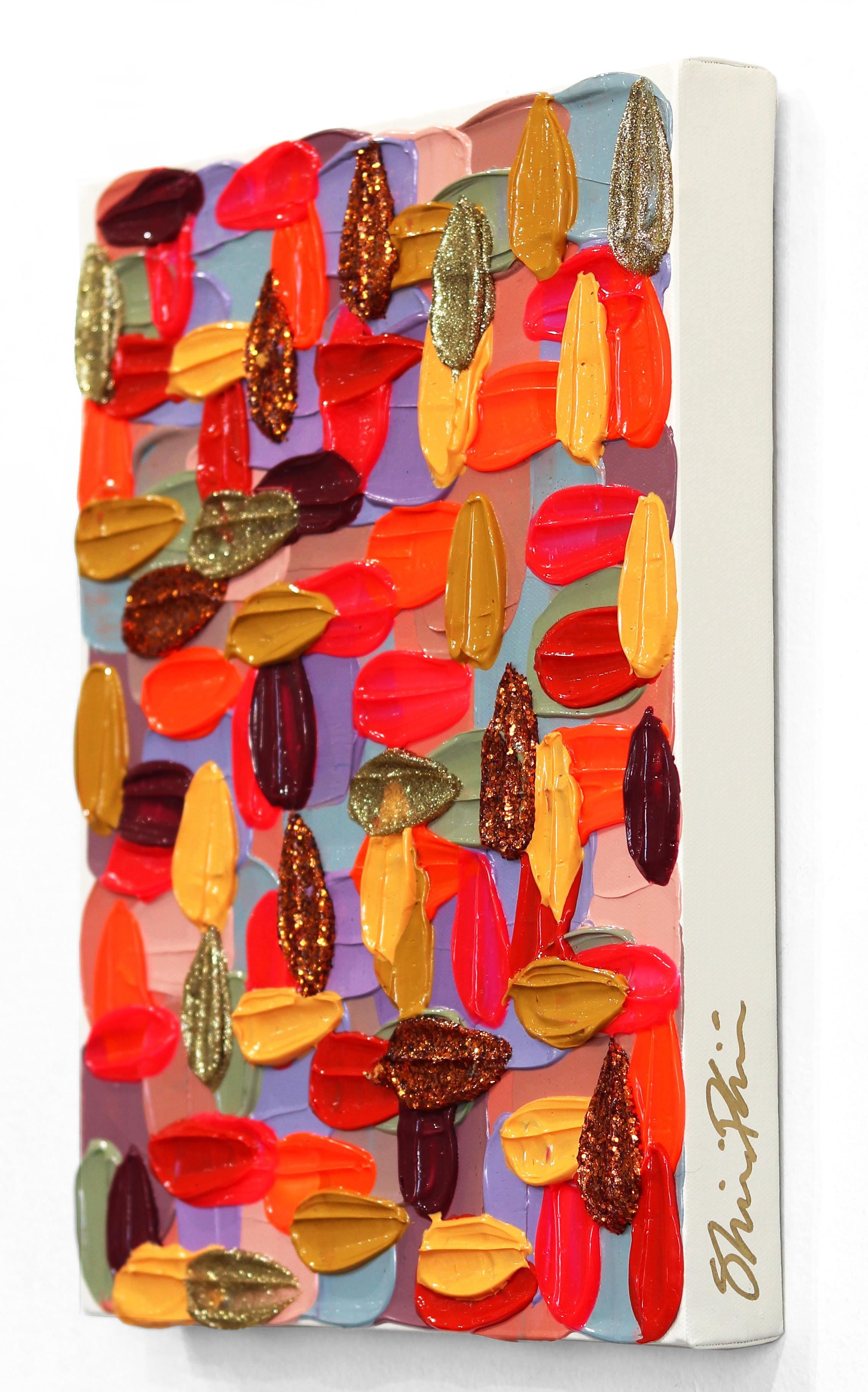 Rosa rossetto - Abstract Painting Marrone di Shiri Phillips