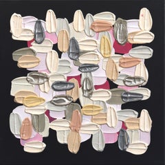 Memory - Muted Color Impasto Inspired Textural Thick Paint Abstract Painting