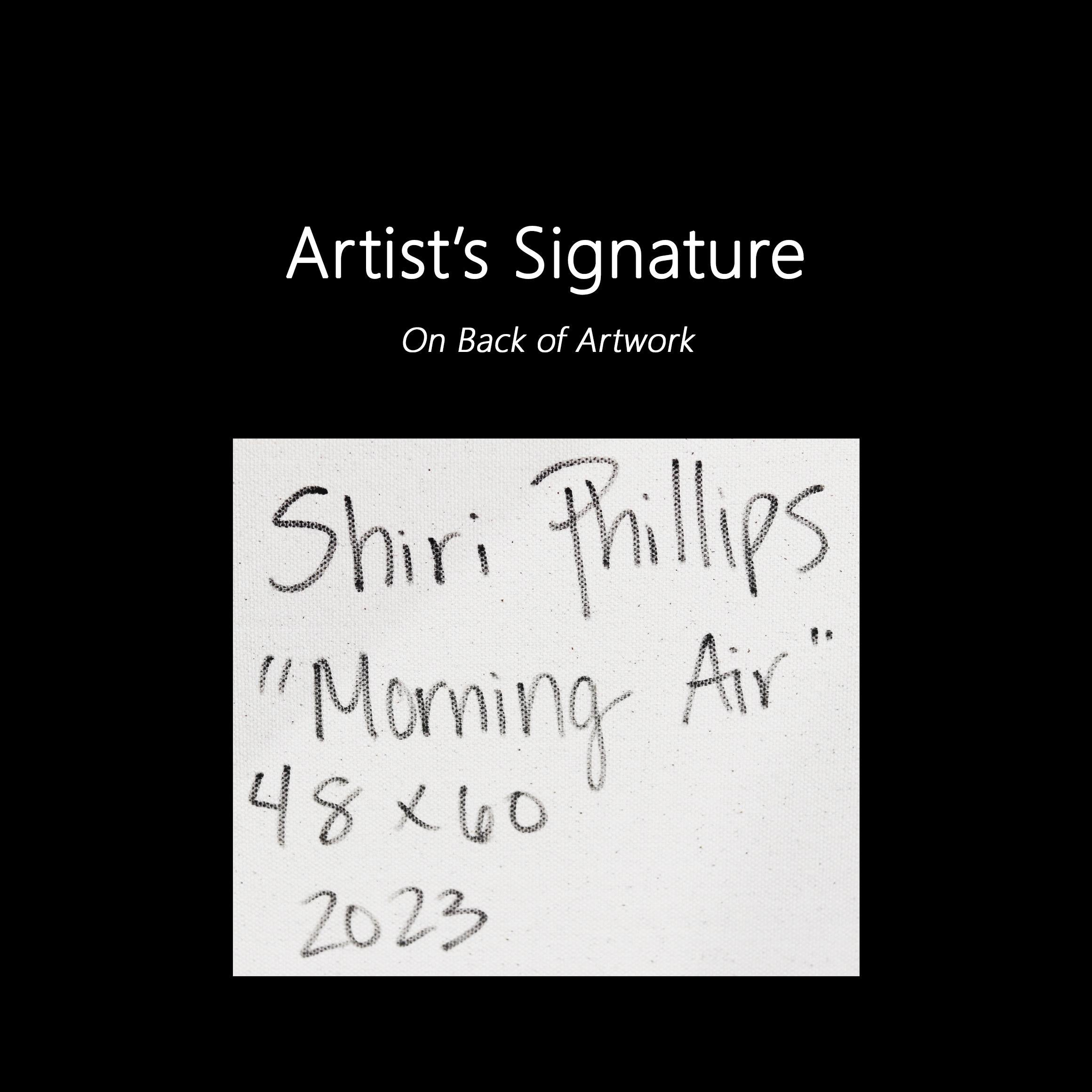 Morning Air - Grande peinture épaisse peinture abstraite colorée en vente 5