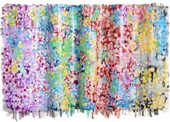 My Joyful Heart - Lively Colorful Abstract 3-D Painted Weaving