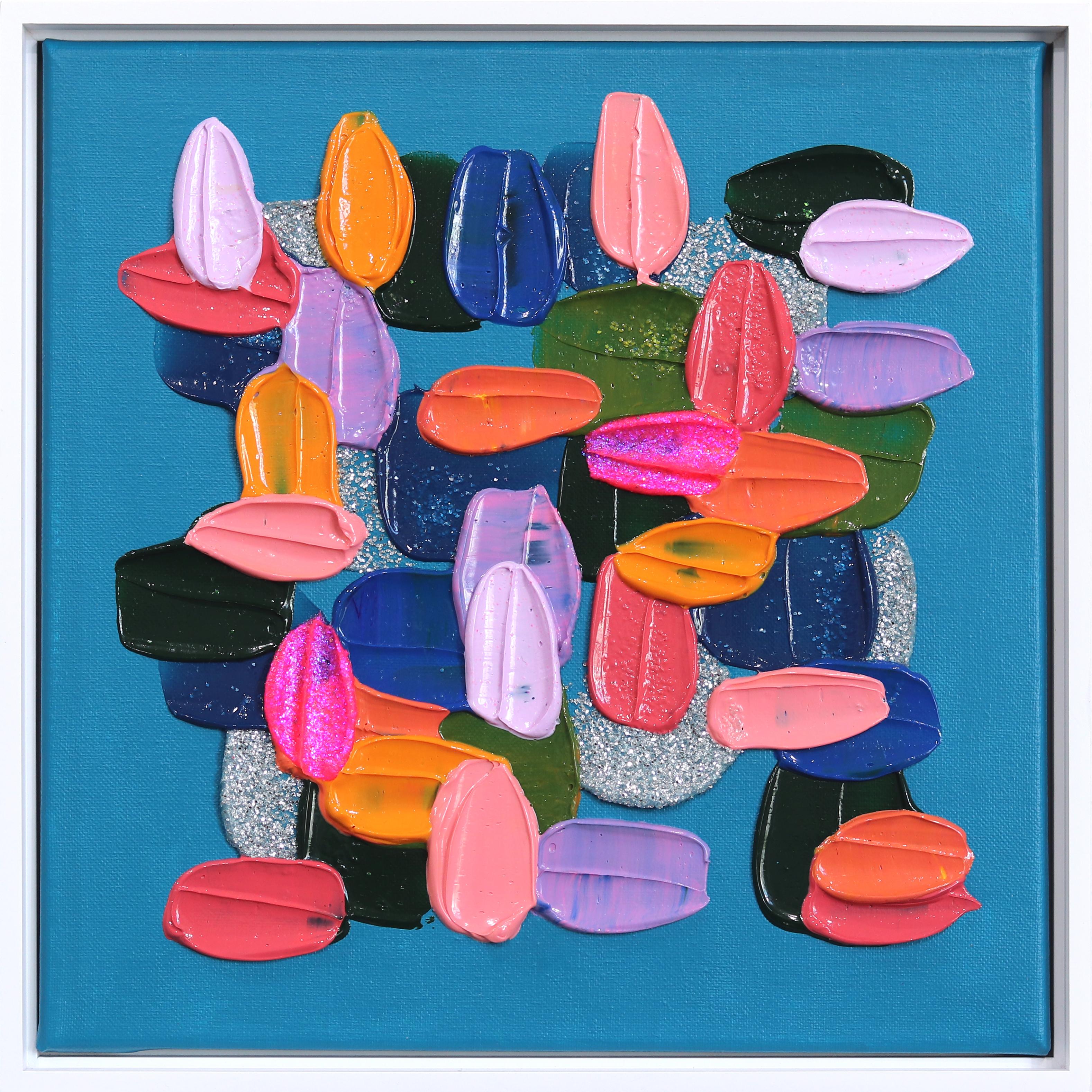 Il mio amore per il colore - Pittura astratta con cornice Whiting