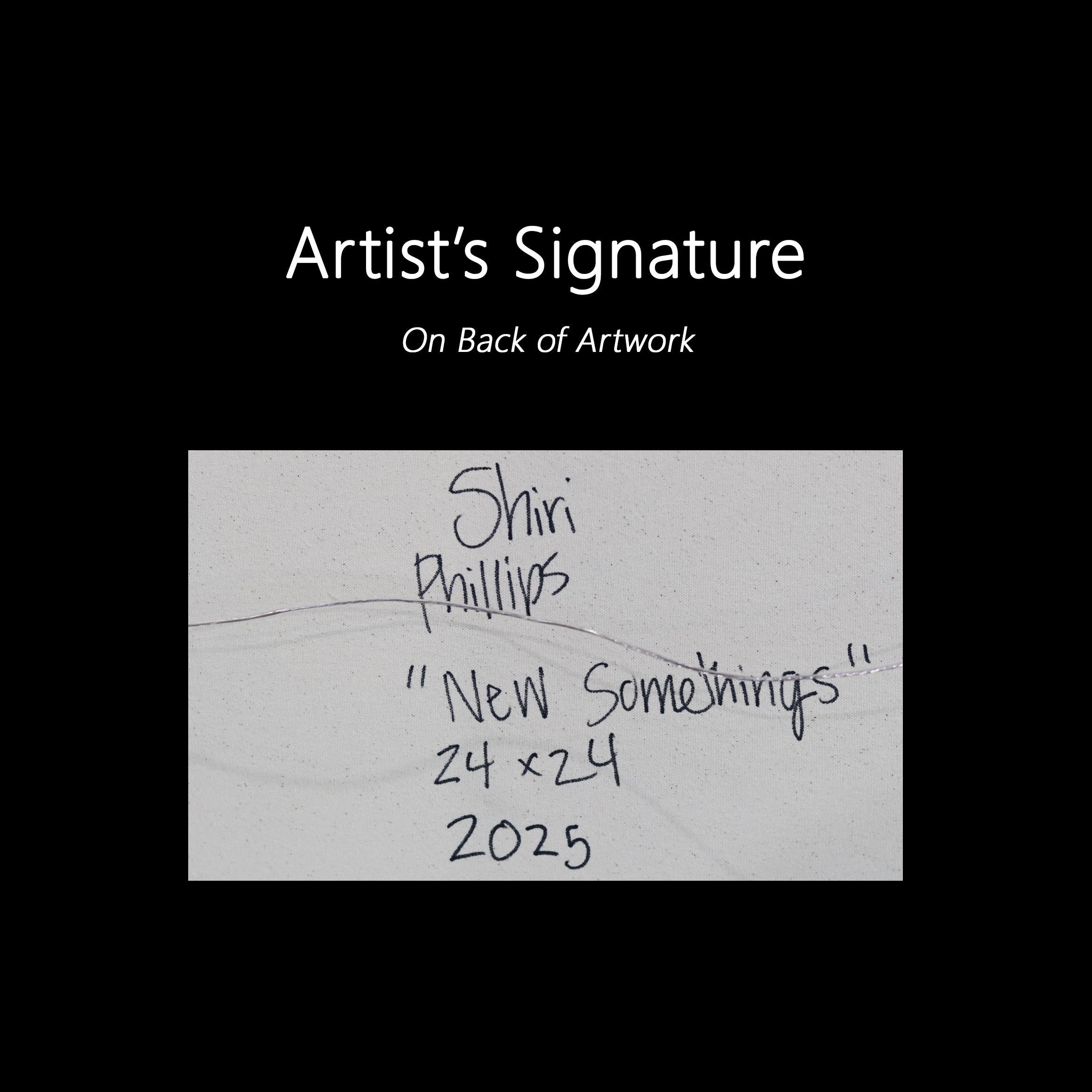 New Somethings - Colorful Expressive Contemporary Abstract Painting on Canvas For Sale 8