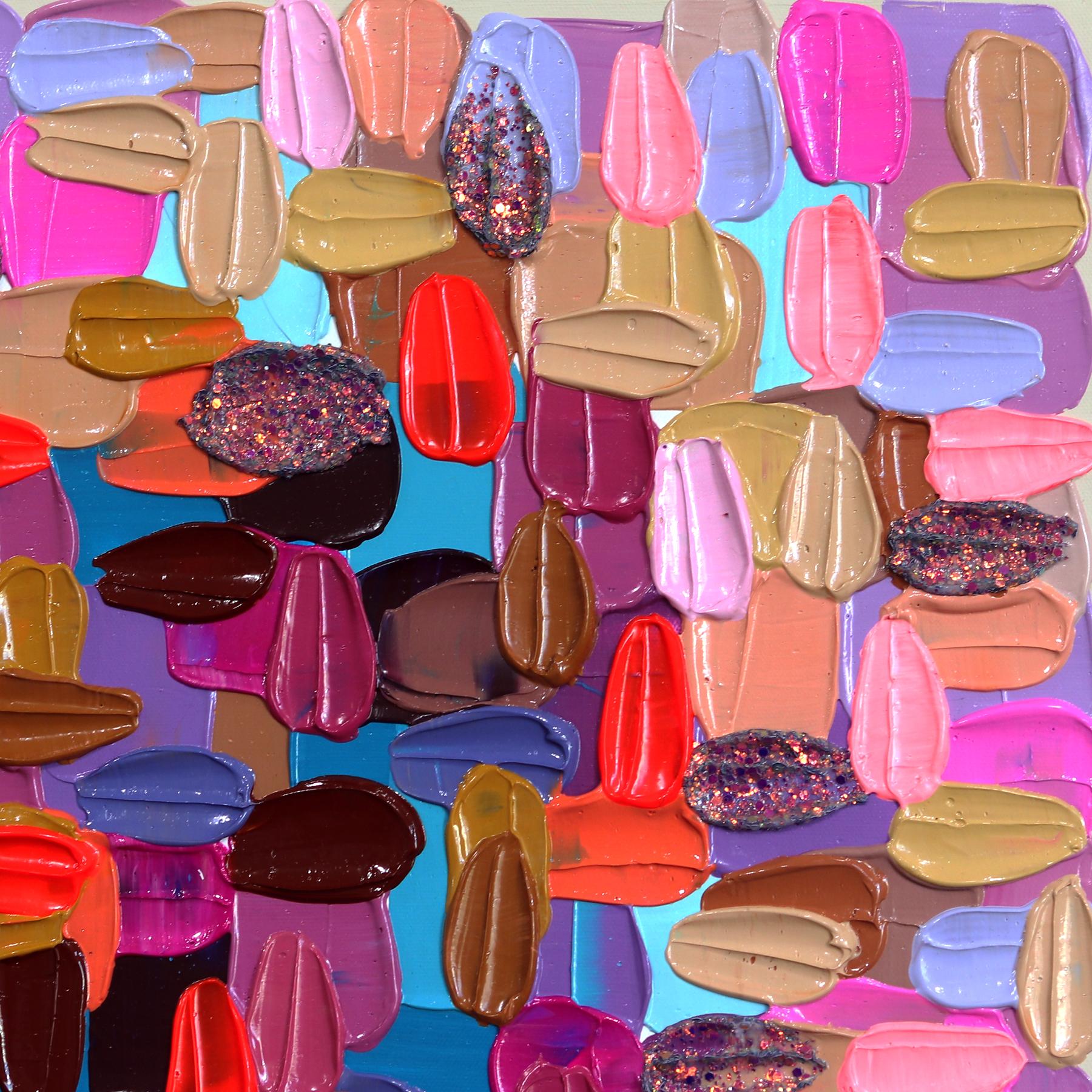 Le opere astratte dell'artista Shiri Phillips sono caratterizzate da pennellate di colori vivaci. I suoi dipinti sono ricchi di texture grazie alla stratificazione di colori acrilici in pennellate fluide. Ispirata dall'ambiente vibrante che ha