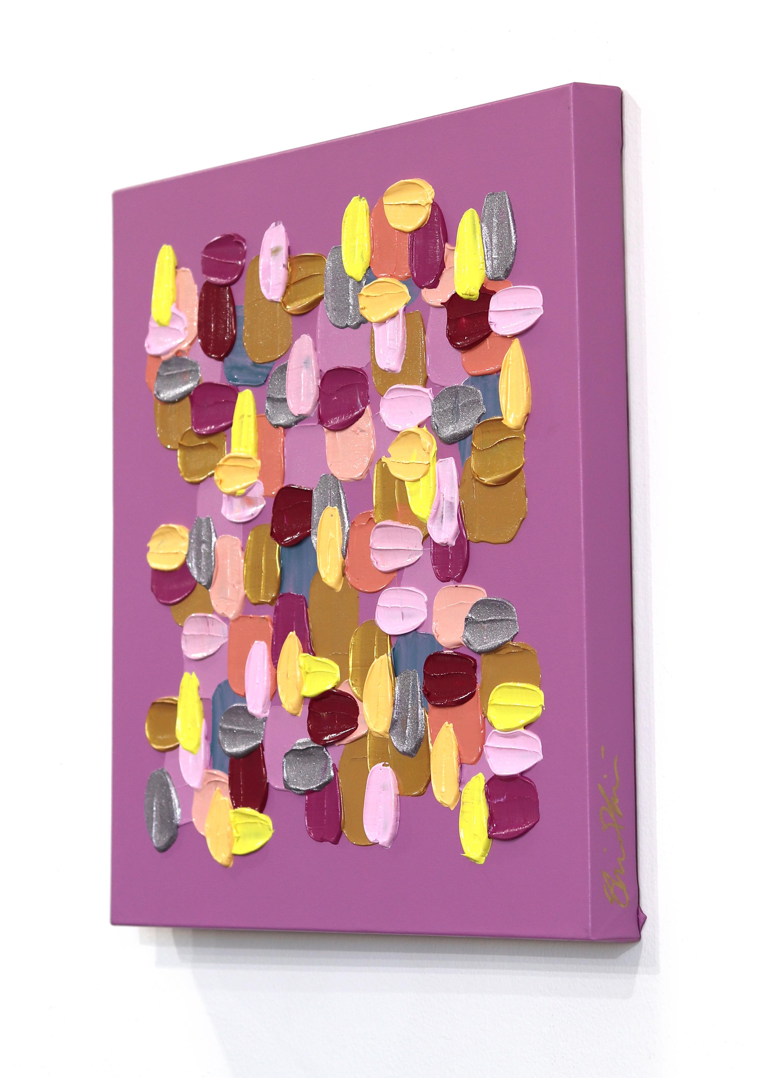 One Truth - Pittura astratta di colore rosa ispirata all'impasto - Abstract Painting Rosa di Shiri Phillips