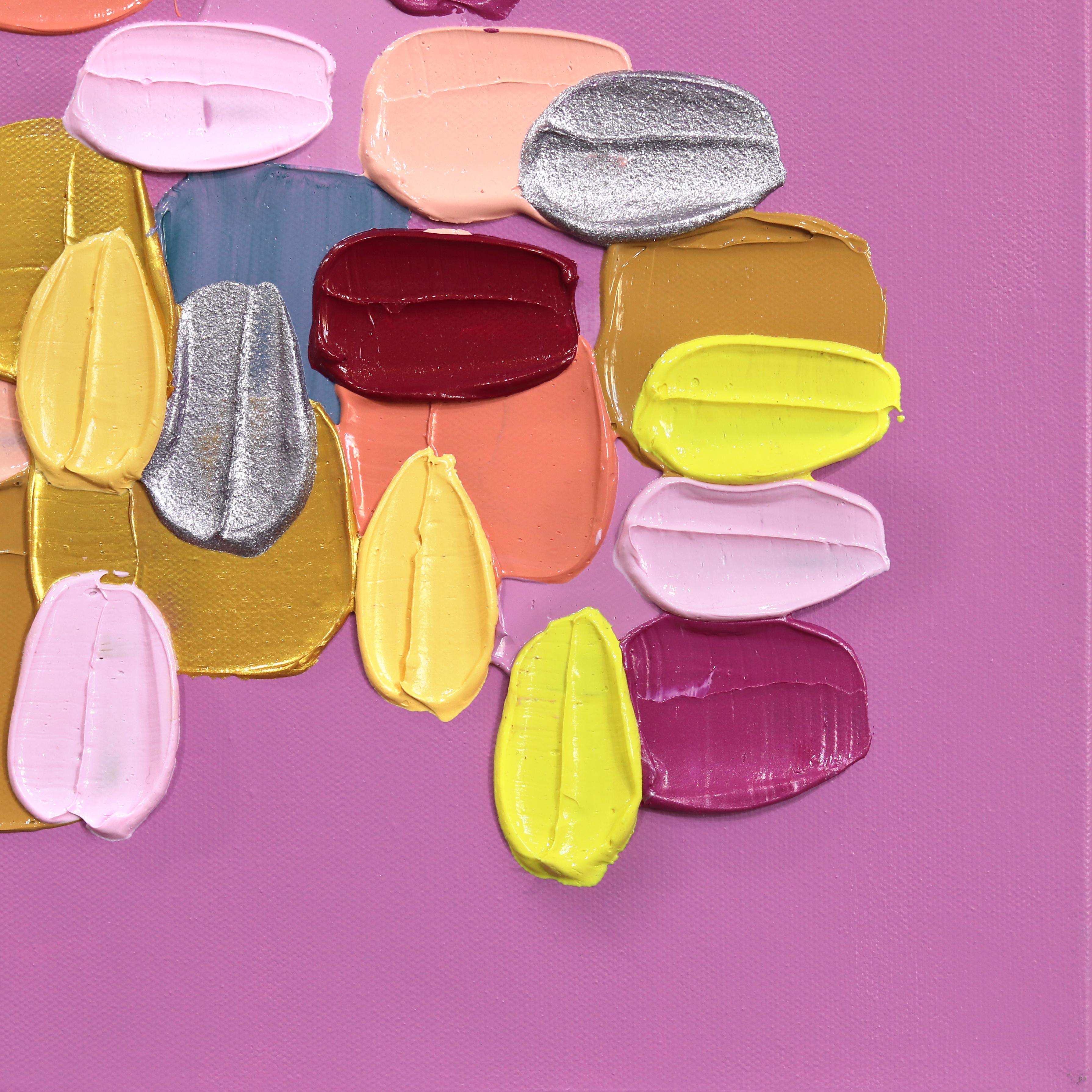 Le opere astratte dell'artista Shiri Phillips sono caratterizzate da pennellate di colori vivaci. I suoi dipinti sono ricchi di texture grazie alla stratificazione di colori acrilici in pennellate fluide. Ispirata dall'ambiente vibrante che ha