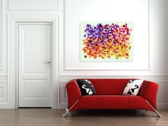 Pizzaz!  -  Impasto Textured Colorful Abstract Painting