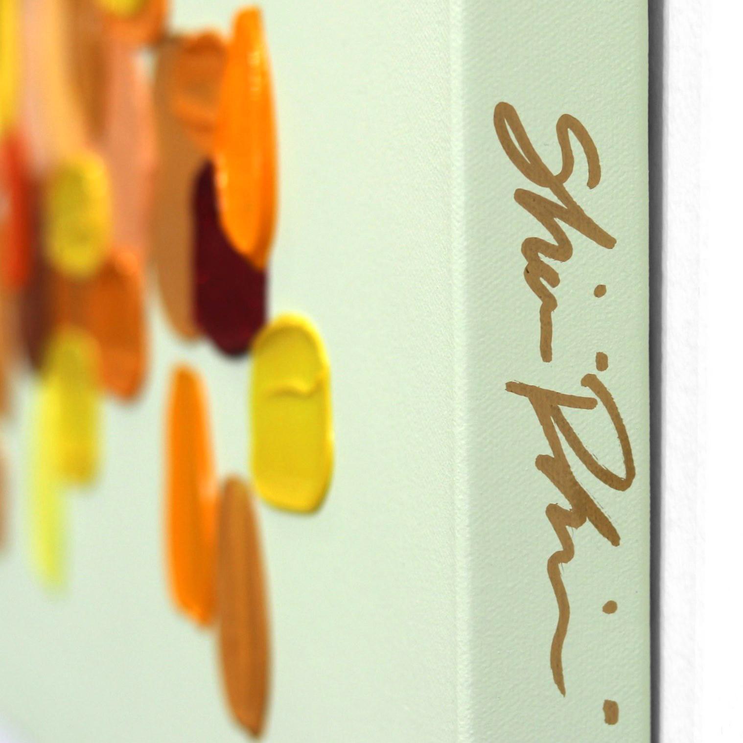 Pizzaz !  -  Peinture abstraite colorée texturée à l'empâtement en vente 5