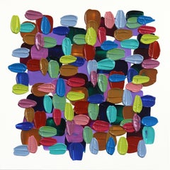 Pop of Color For Your Wall - Impasto Thick Paint Abstract Painting