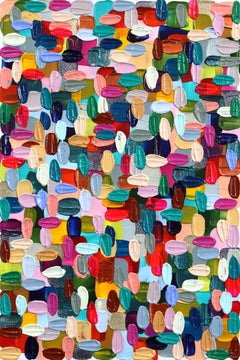 Priceless 1 - Textured Impasto Acrylic Colorful Abstract Painting on Canvas