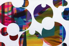 Riflessi attraverso lo specchio n. 11 - Arte astratta geometrica e colorata