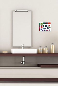 Reflections Through The Looking Glass No. 12 - Geometrische farbenfrohe, strukturierte Kunst