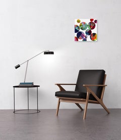 Riflessi attraverso lo specchio n. 5 - Arte astratta geometrica e colorata