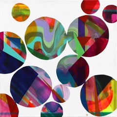 Reflections Through The Looking Glass n° 5 - Art abstrait géométrique coloré