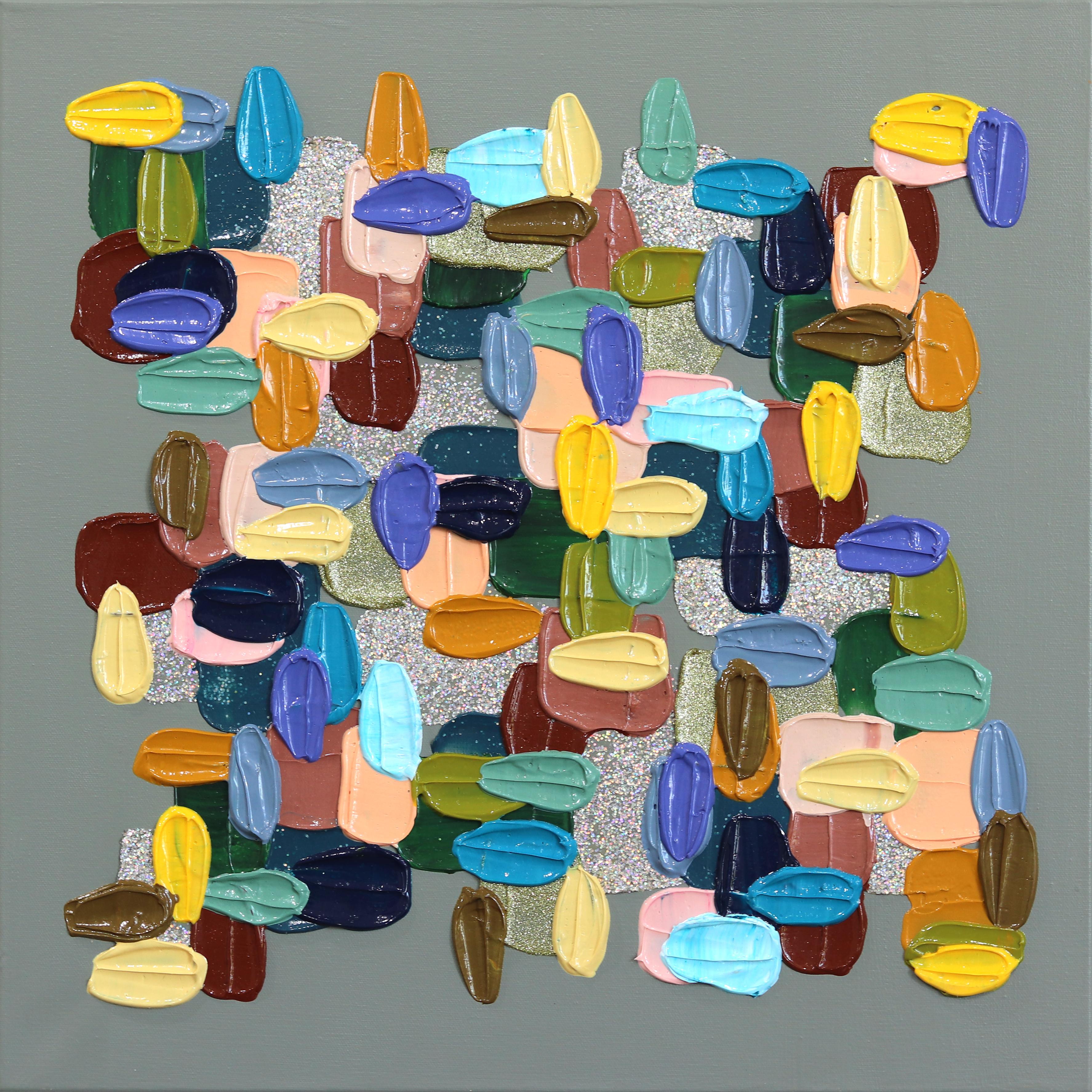 Speechless - Impasto inspiriert Textur dicke Acrylfarbe abstrakte Kunstwerk