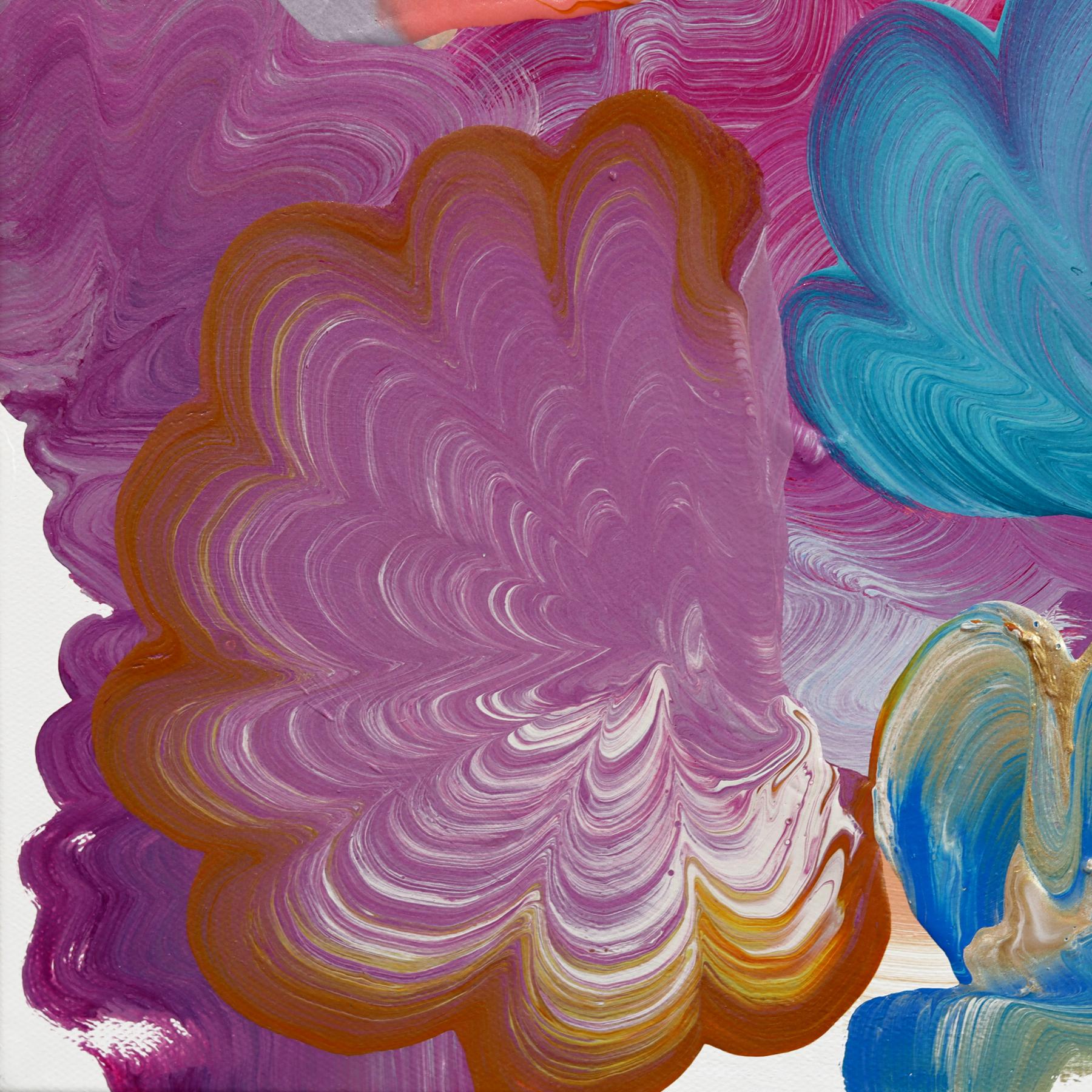 Sweet Dreams - Original farbenfrohe ausdrucksstarke zeitgenössische abstrakte Kunst auf Leinwand im Angebot 4