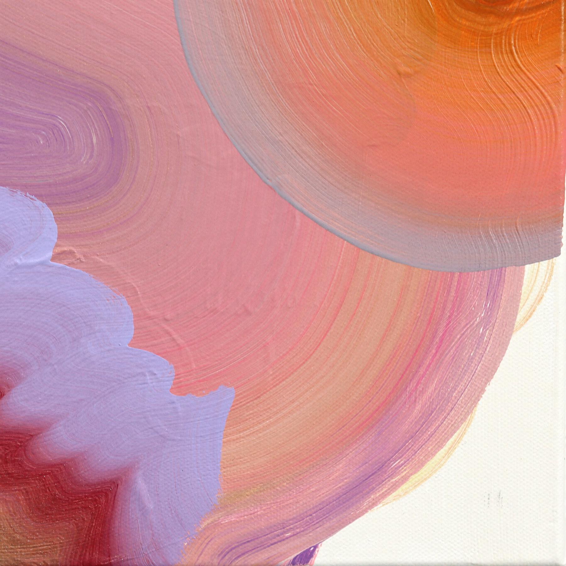 Sweet Dreams - Original farbenfrohe ausdrucksstarke zeitgenössische abstrakte Kunst auf Leinwand im Angebot 5