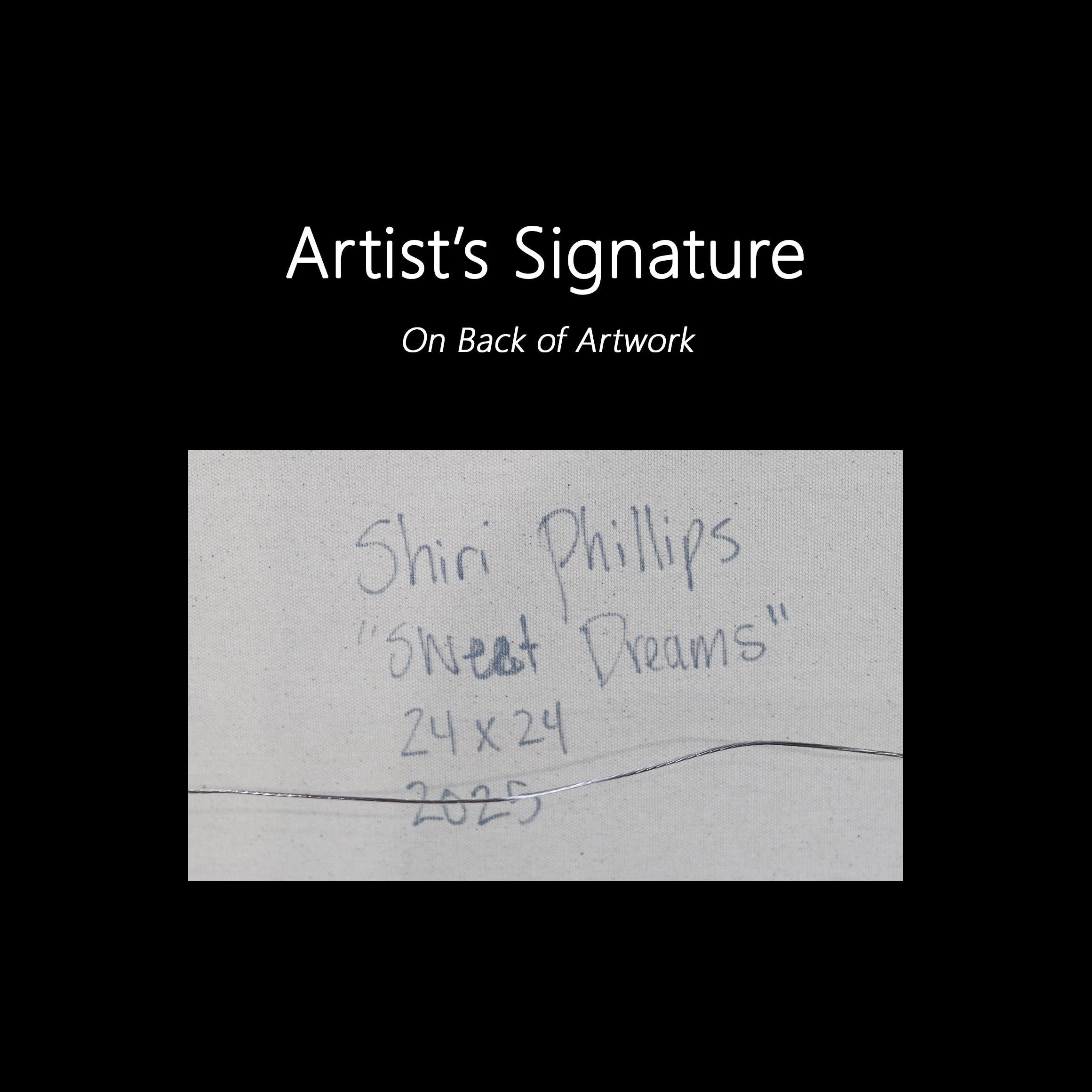 Sweet Dreams - Original farbenfrohe ausdrucksstarke zeitgenössische abstrakte Kunst auf Leinwand im Angebot 6