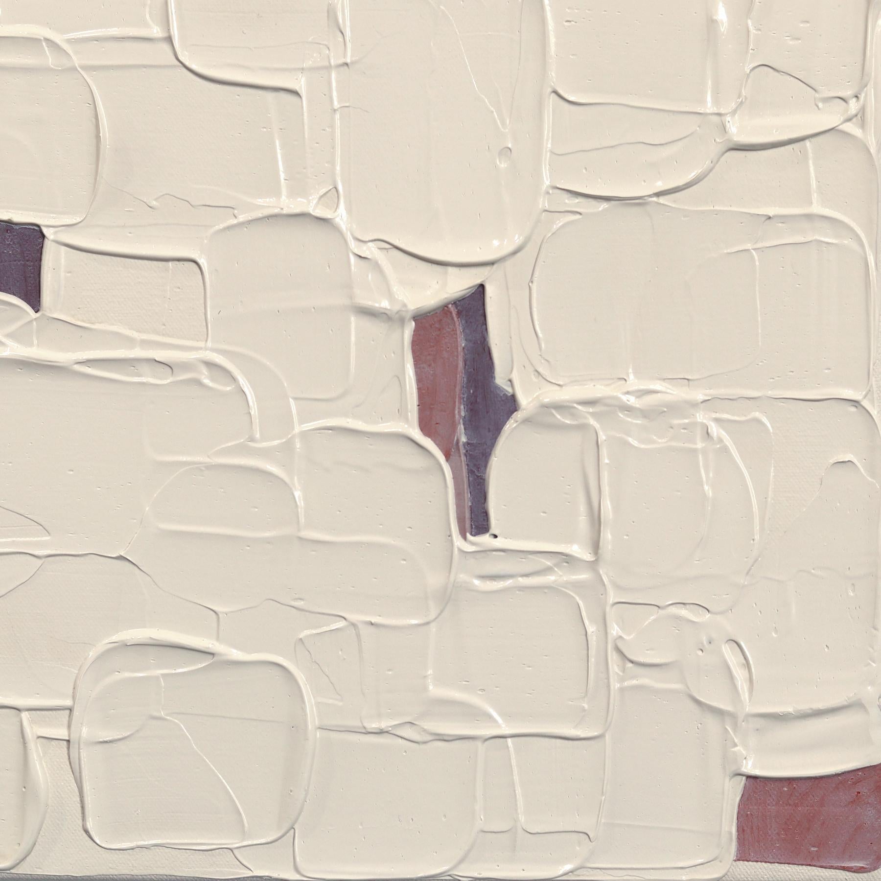 Textured Delicacies 4 - Impasto Textural Thick Acrylic Paint Abstract Artwork en venta 5