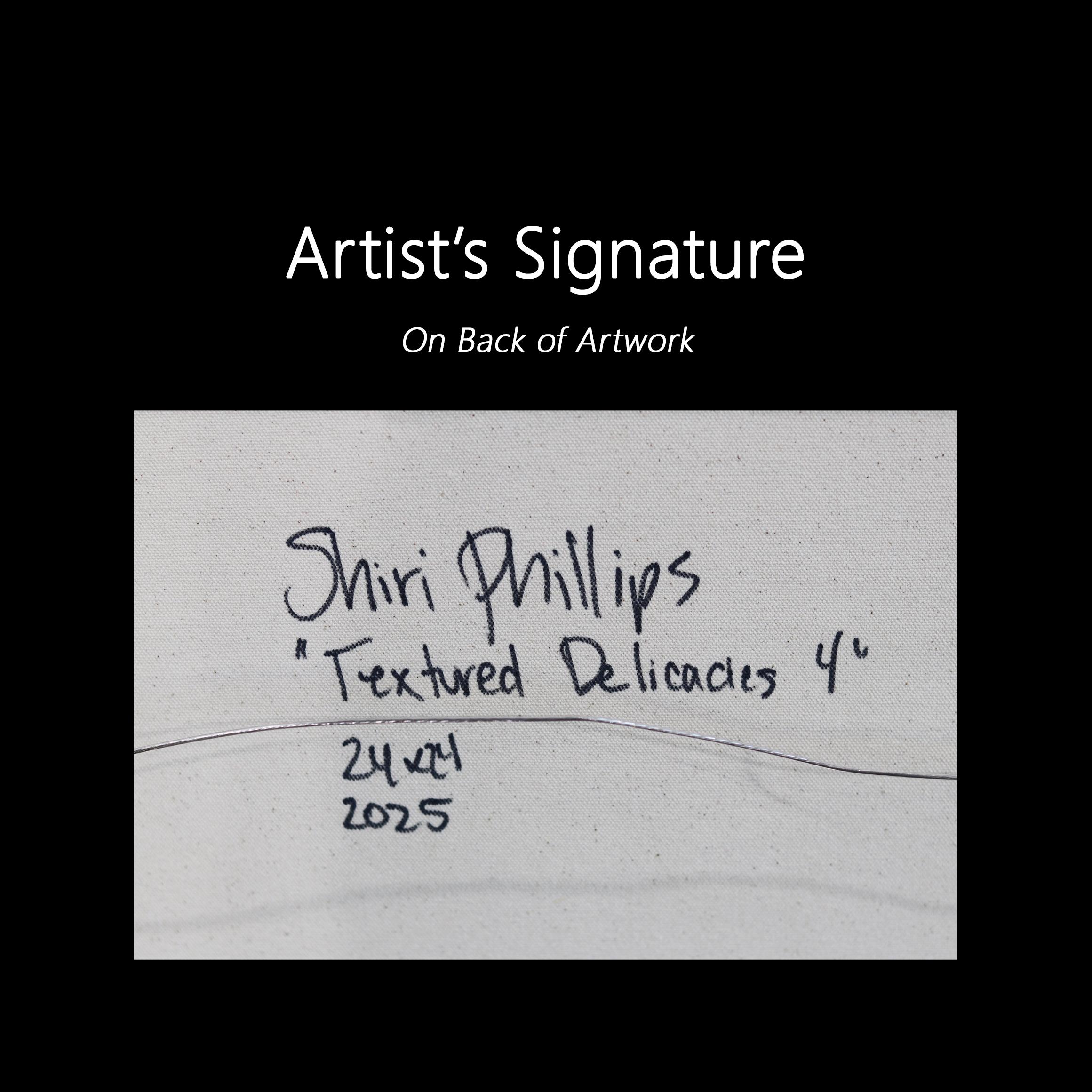 Textured Delicacies 4 - Impasto Textural Thick Acrylic Paint Abstract Artwork en venta 6