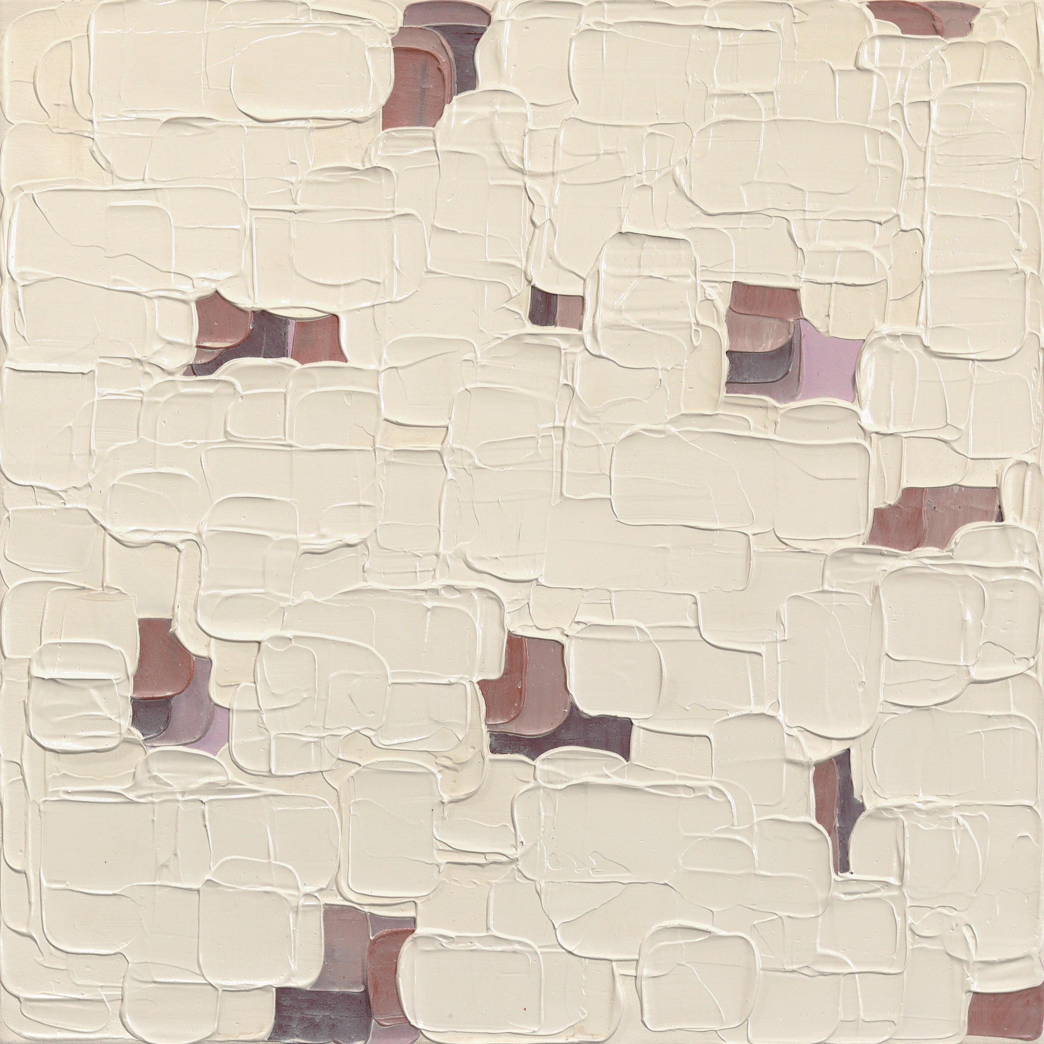 Textured Delicacies 4 - Impasto Textural Thick Acrylic Paint Abstract Artwork - Mixed Media Art de Shiri Phillips