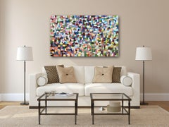 The Edge of Light - Large Impasto Acrylic Colorful Textural Abstract Painting