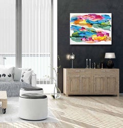 Cette est la peinture épaisse - Peinture abstraite colorée