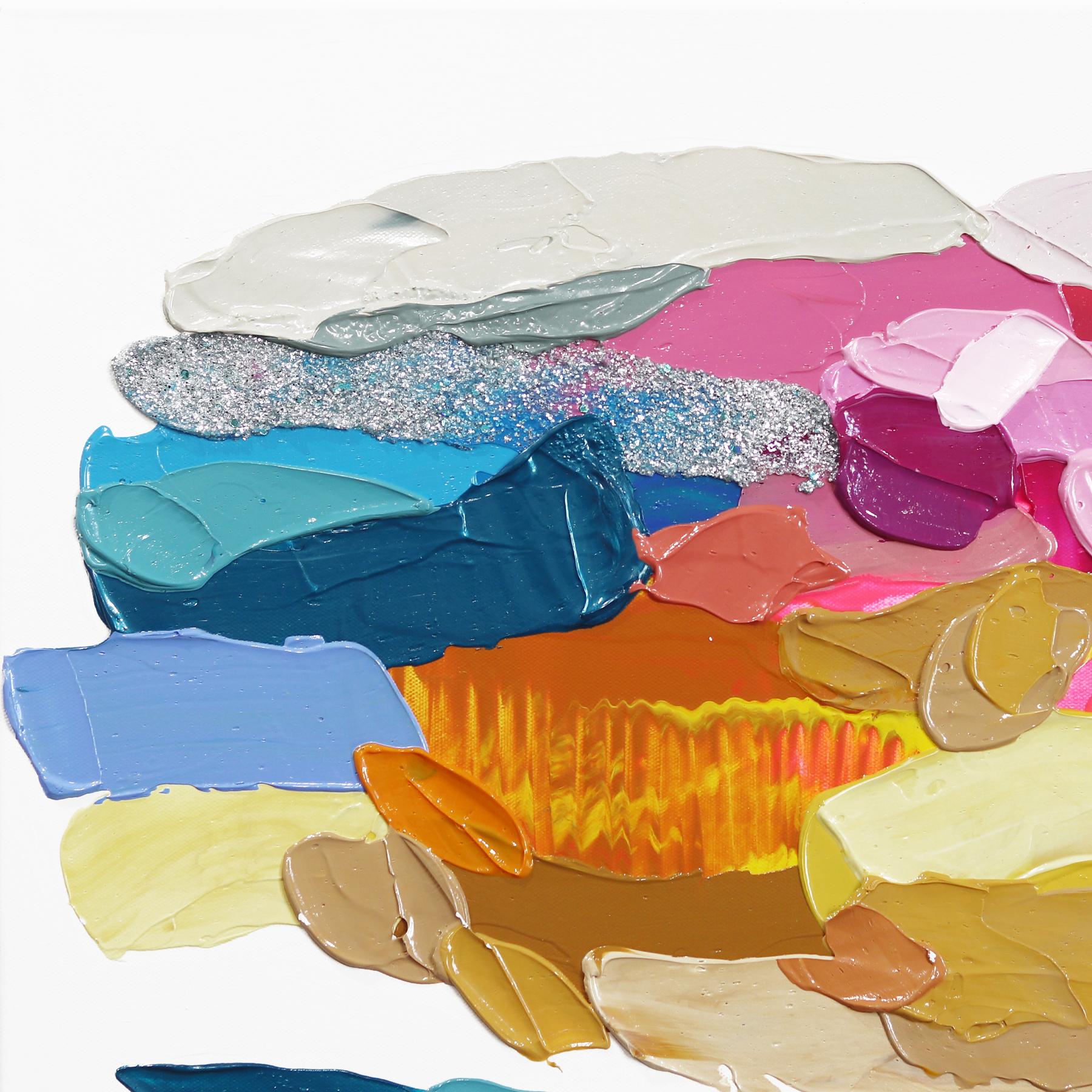 Esto es Arriba - Impasto Pintura Gruesa Pintura Abstracta Colorida - Painting Abstracto de Shiri Phillips