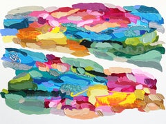 This is Up - Pittura astratta colorata con colori spessi a base di Impasto
