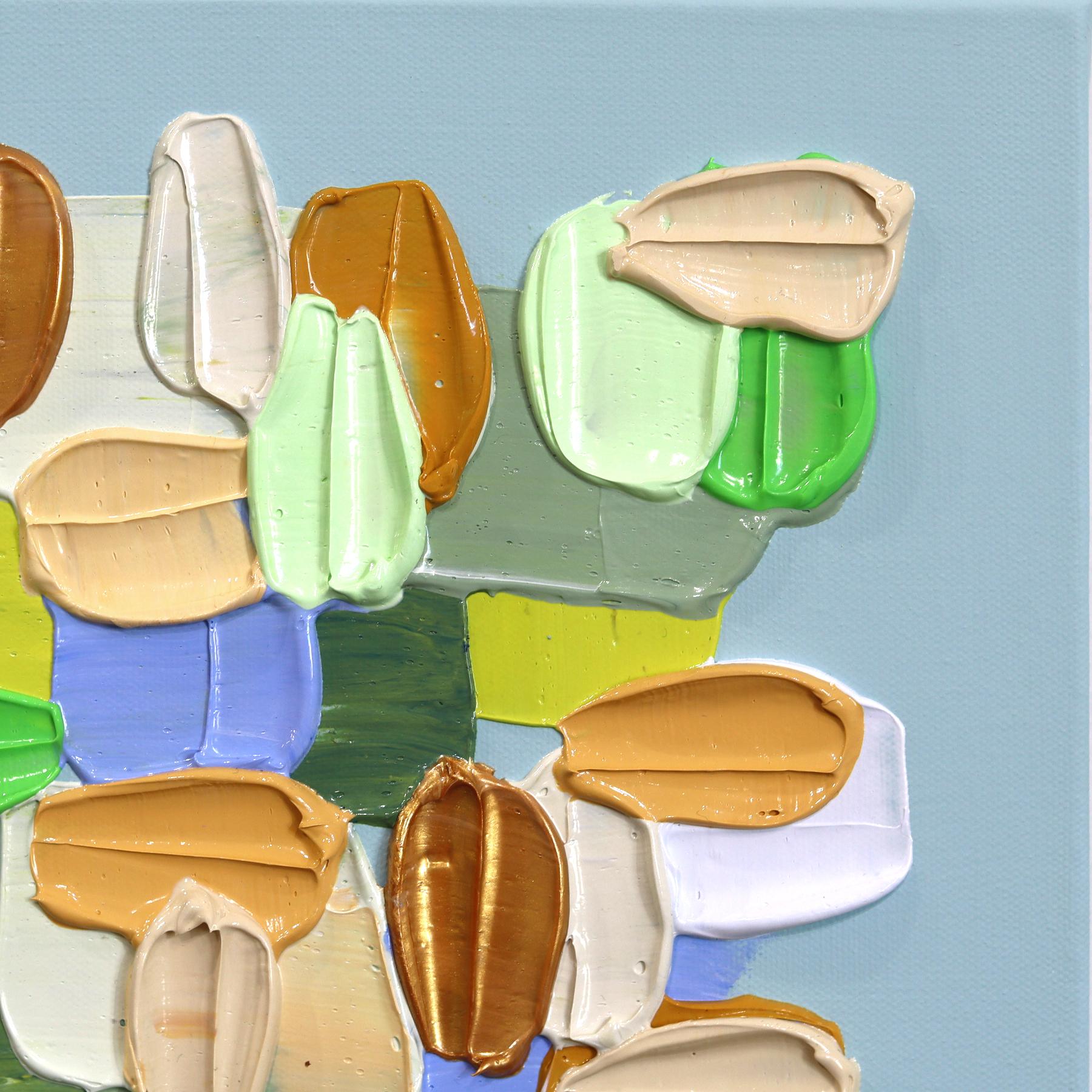 Die abstrakten Kunstwerke der Künstlerin Shiri Phillips sind mit pastos gemalten Strichen in leuchtenden Farben gestaltet. Ihre Bilder sind durch die Schichtung von Acrylfarbe in fließenden Pinselstrichen mit Textur überflutet. Inspiriert von der