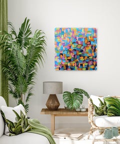 Wave - Impasto Colorful Thick Paint Abstract Painting