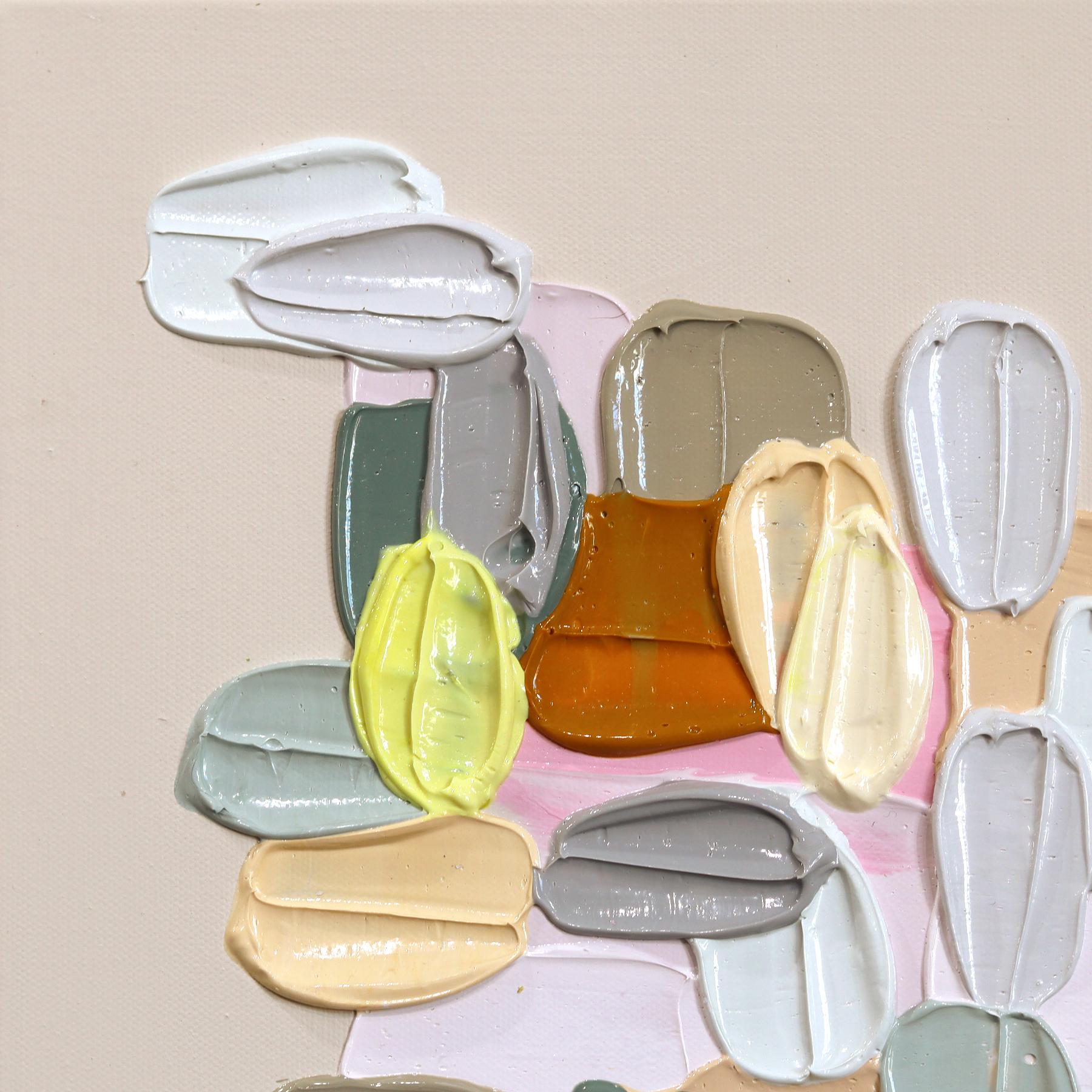 Where Edges Blur - Impasto Inspired Textural Acrylic Paint Abstract Artwork (Abstrakt), Painting, von Shiri Phillips