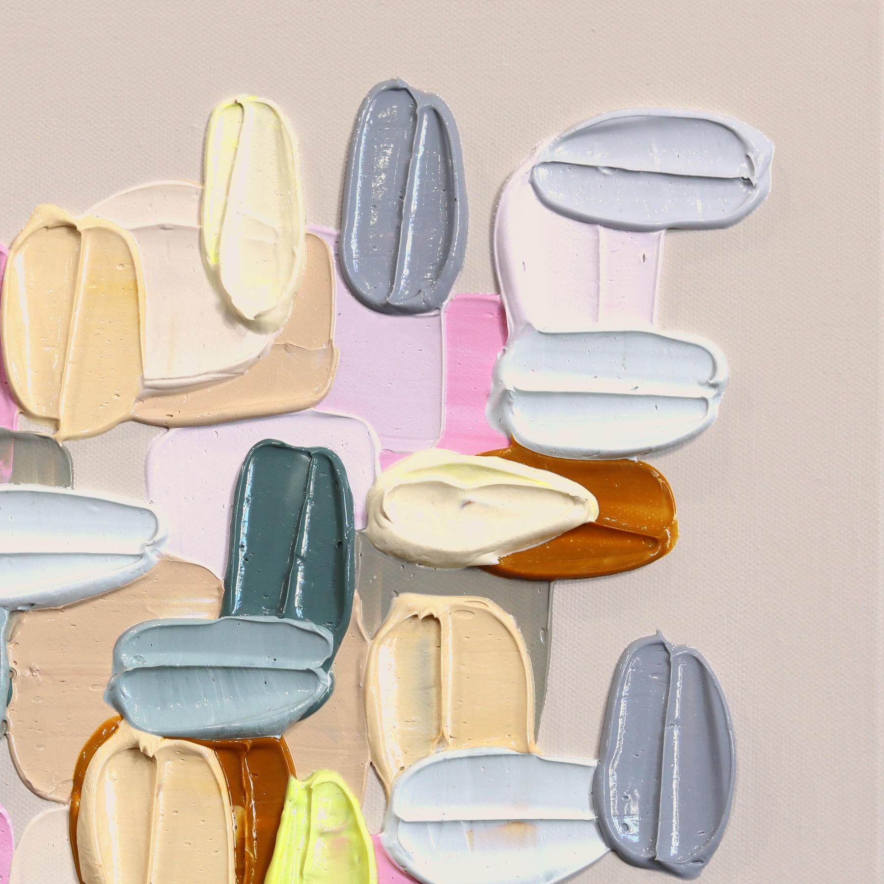 Die abstrakten Kunstwerke der Künstlerin Shiri Phillips sind mit pastos gemalten Strichen in leuchtenden Farben gestaltet. Ihre Bilder sind durch die Schichtung von Acrylfarbe in fließenden Pinselstrichen mit Textur überflutet. Inspiriert von der