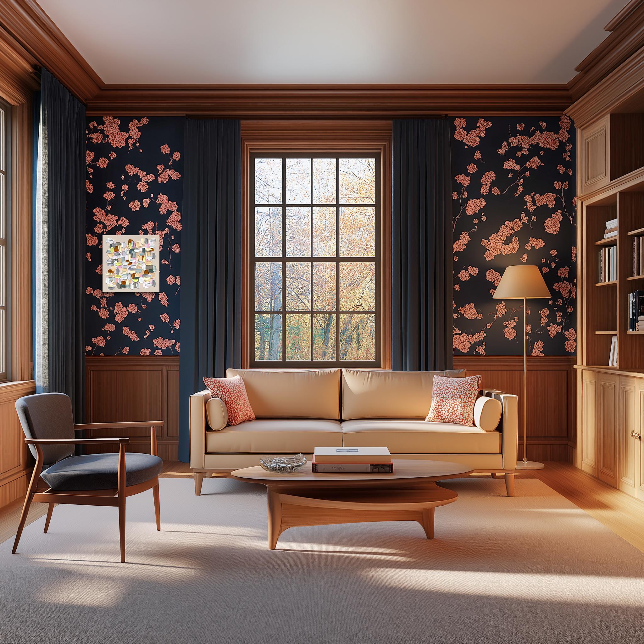 Where Edges Blur - Impasto Inspired Textural Acrylic Paint Abstract Artwork im Angebot 1