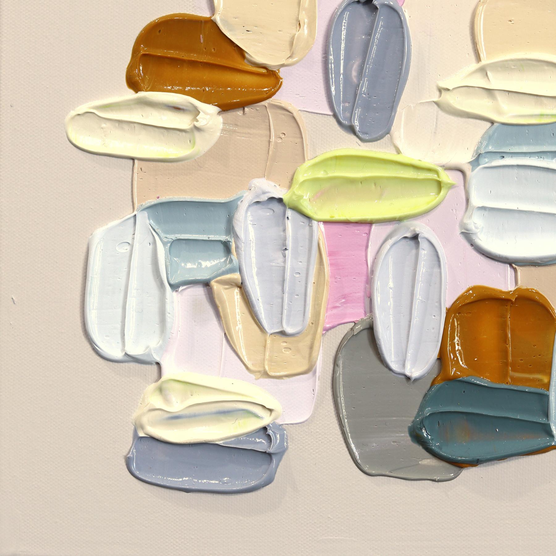 Where Edges Blur - Impasto Inspired Textural Acrylic Paint Abstract Artwork im Angebot 2