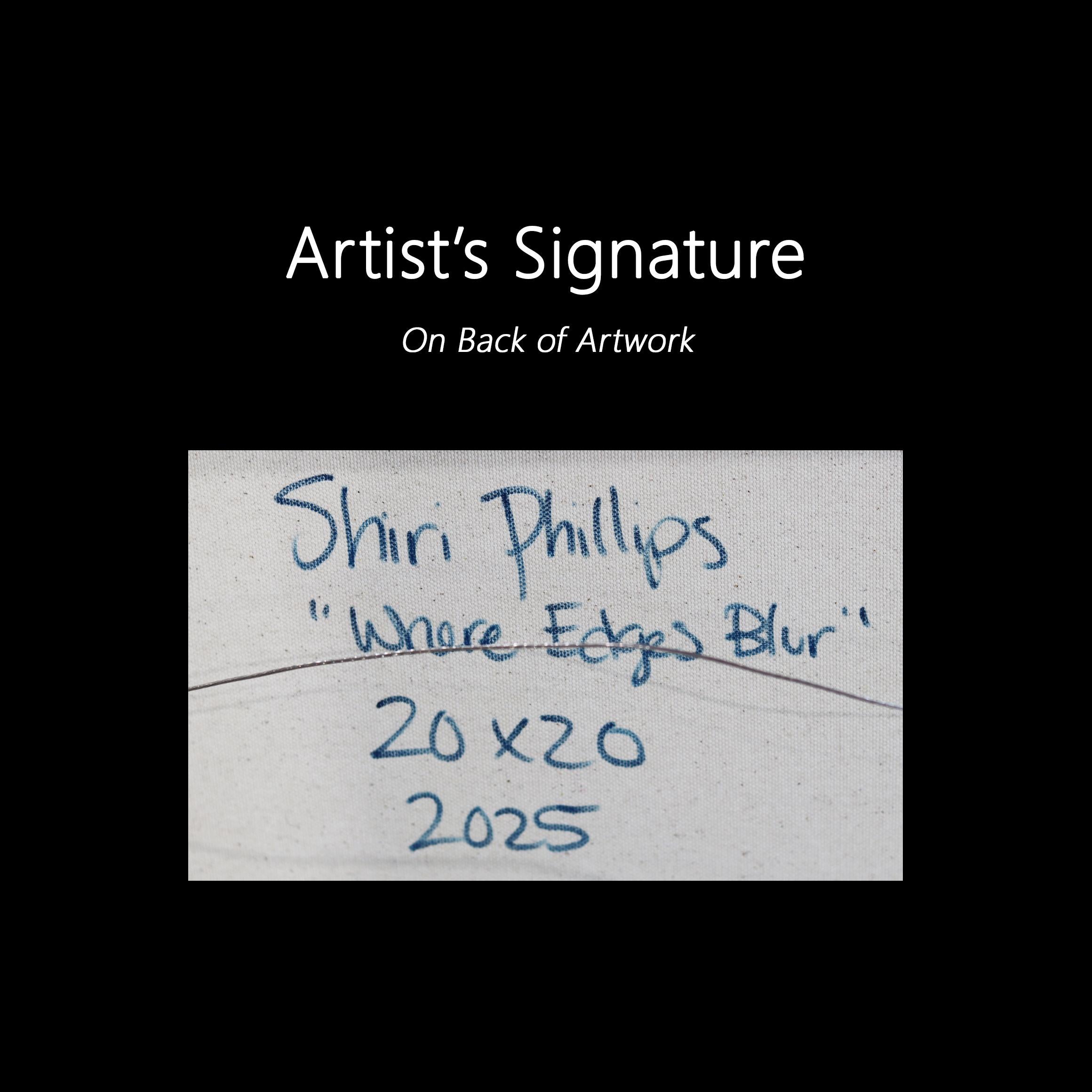 Where Edges Blur - Impasto Inspired Textural Acrylic Paint Abstract Artwork im Angebot 4