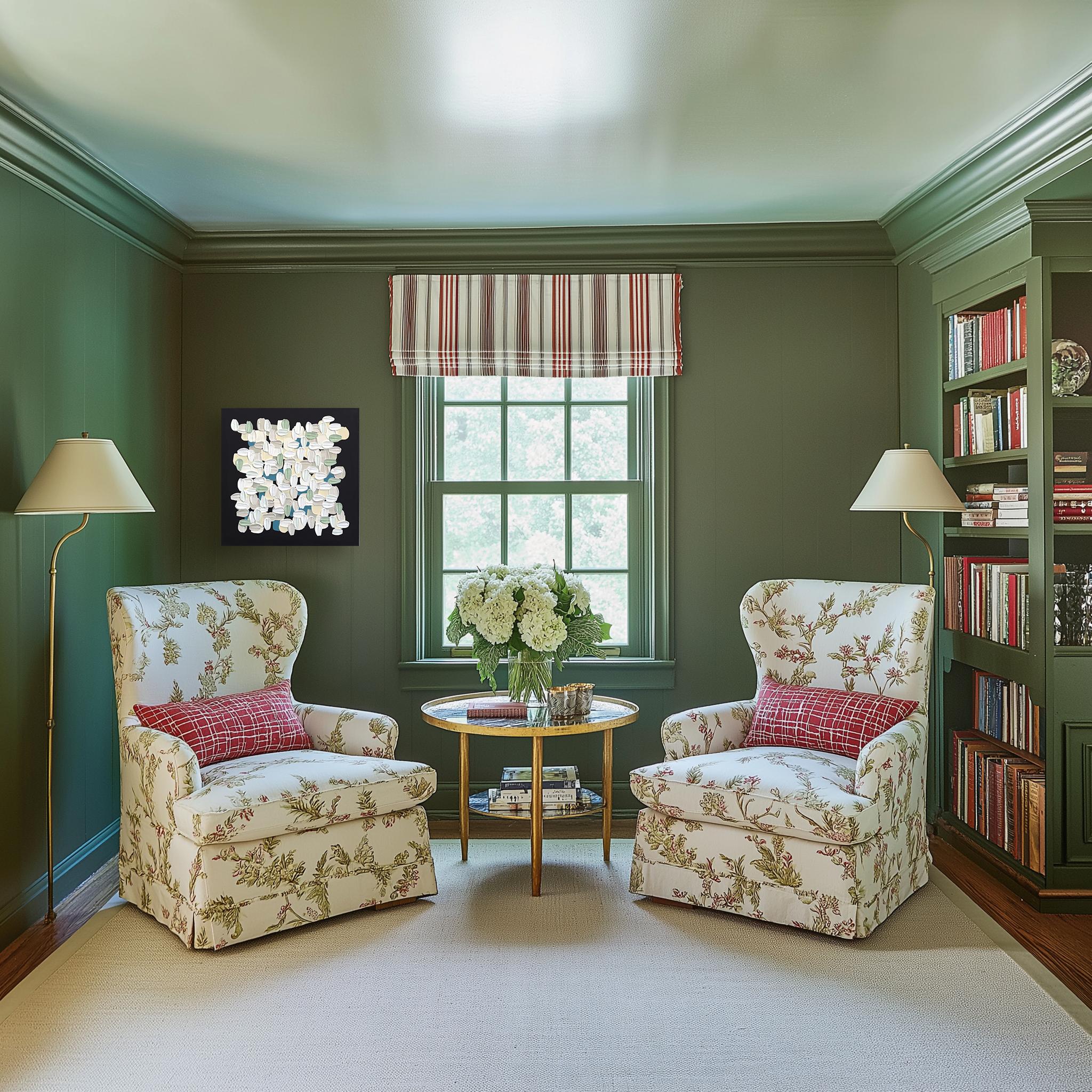 Weiß auf Schwarz - Impasto inspiriert Textur dicke Acrylfarbe abstrakte Kunstwerk im Angebot 1