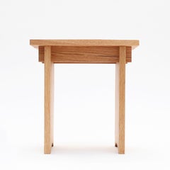 Shirihiki Stool Solid Oakwood, Handcrafted in México