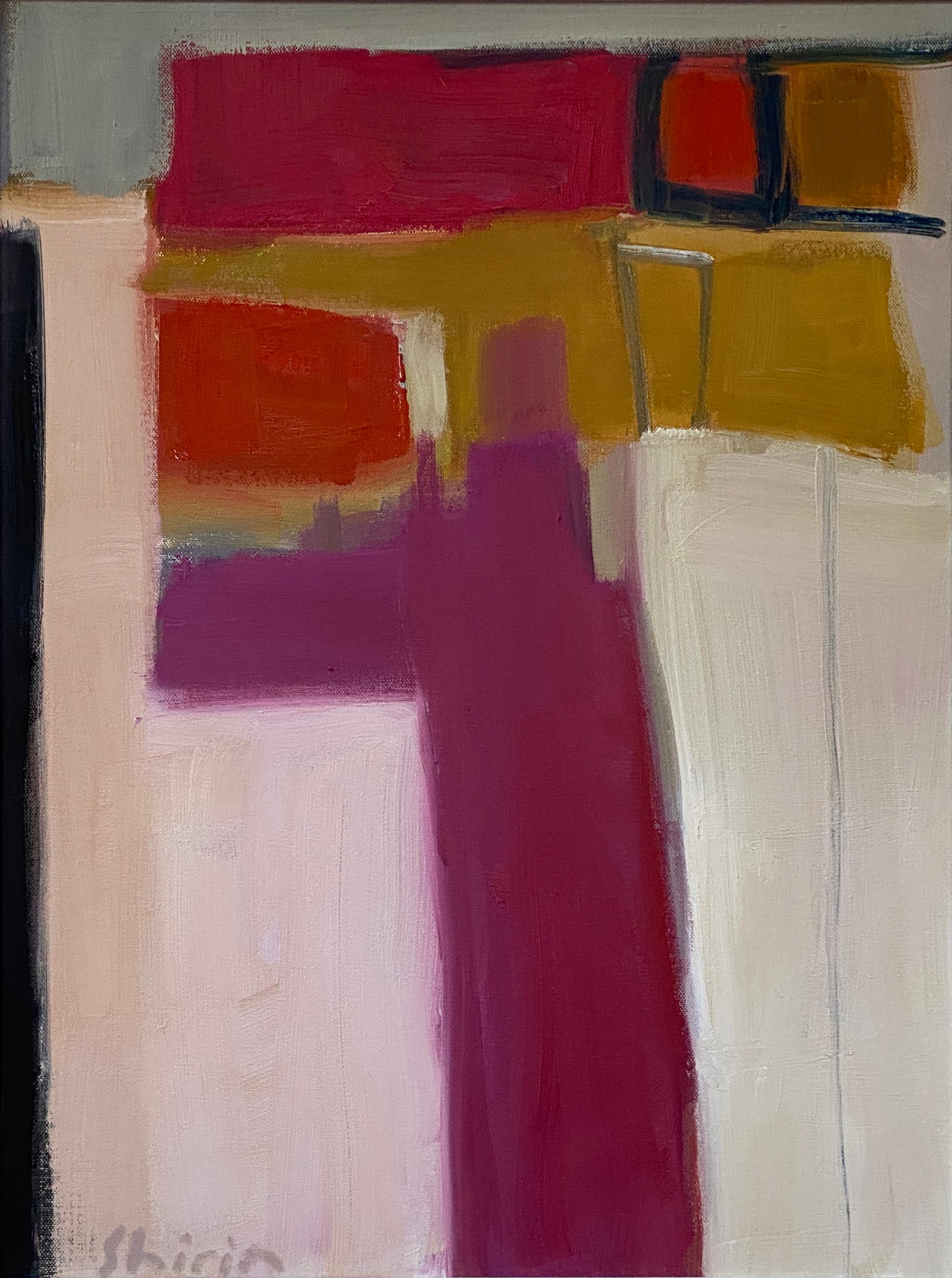 Shirin Tabeshfar is an Iranian-British contemporary artist known for her abstract paintings. Her artworks explore themes of memory, the relationship between order and chaos, and the blending of Eastern and Western influences.

This painting by