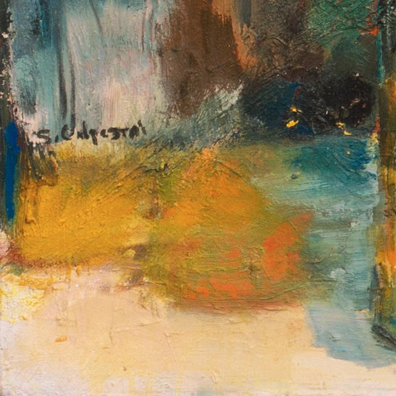 'Daffodils', California College of Arts & Crafts, Oakland Museum, Woman Artist - Painting by Shirley Calpestri-Craig