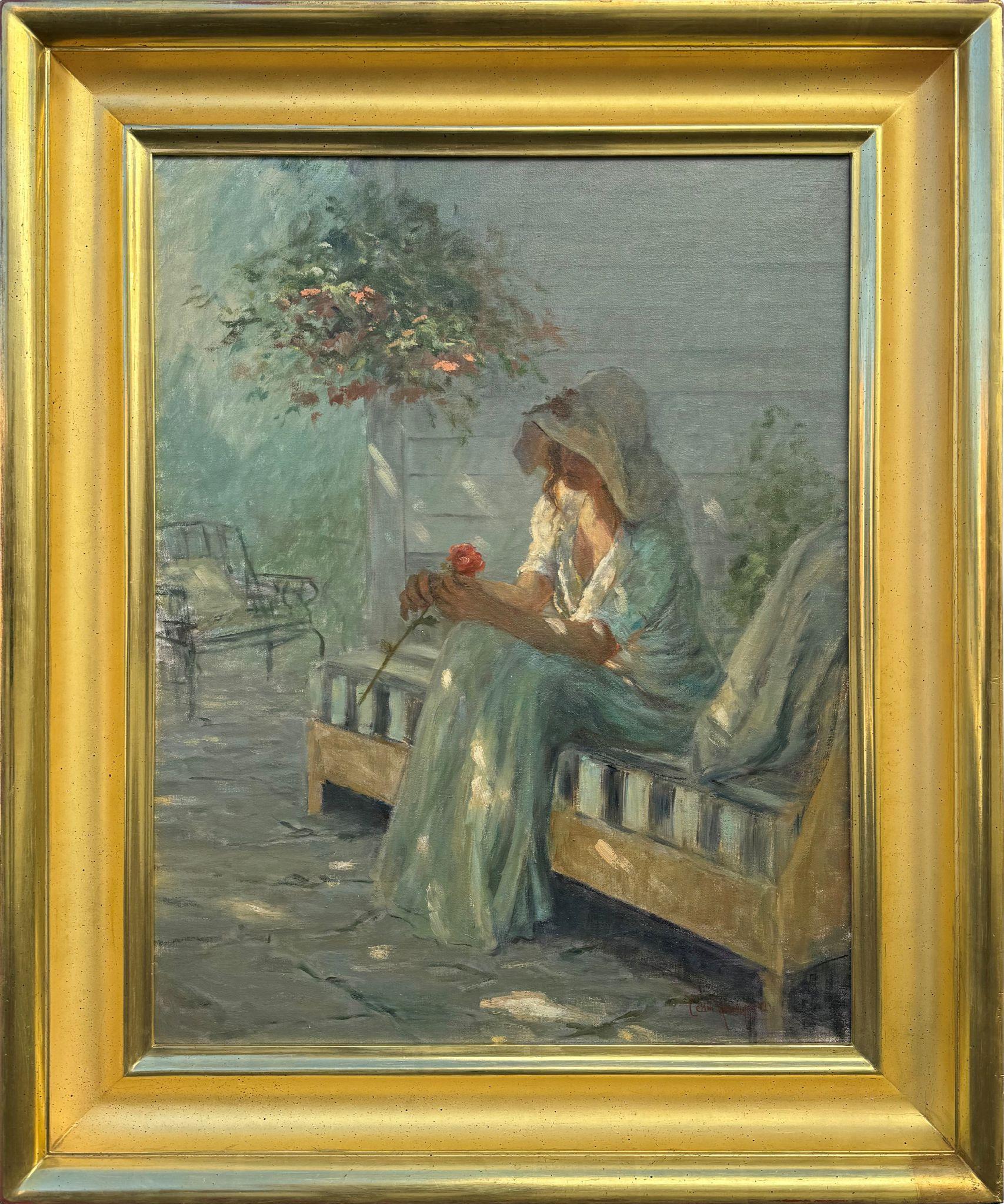 Una sola flor amada - Painting de Shirley Caen Youngs