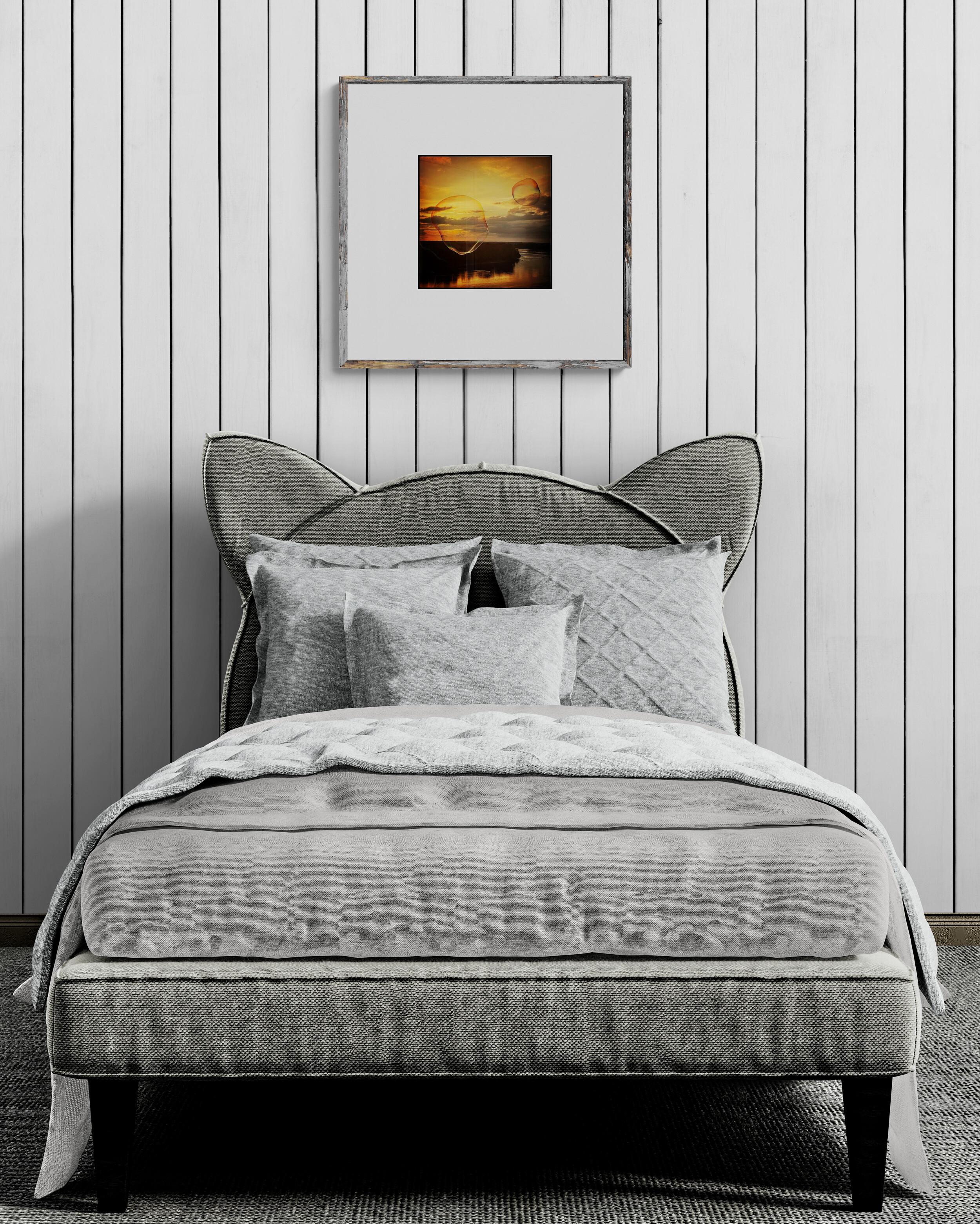 Floating Over MO (Saffron, Midwest, Warm, Iconic, ~25% OFF) - Photograph by Shirley Harryman