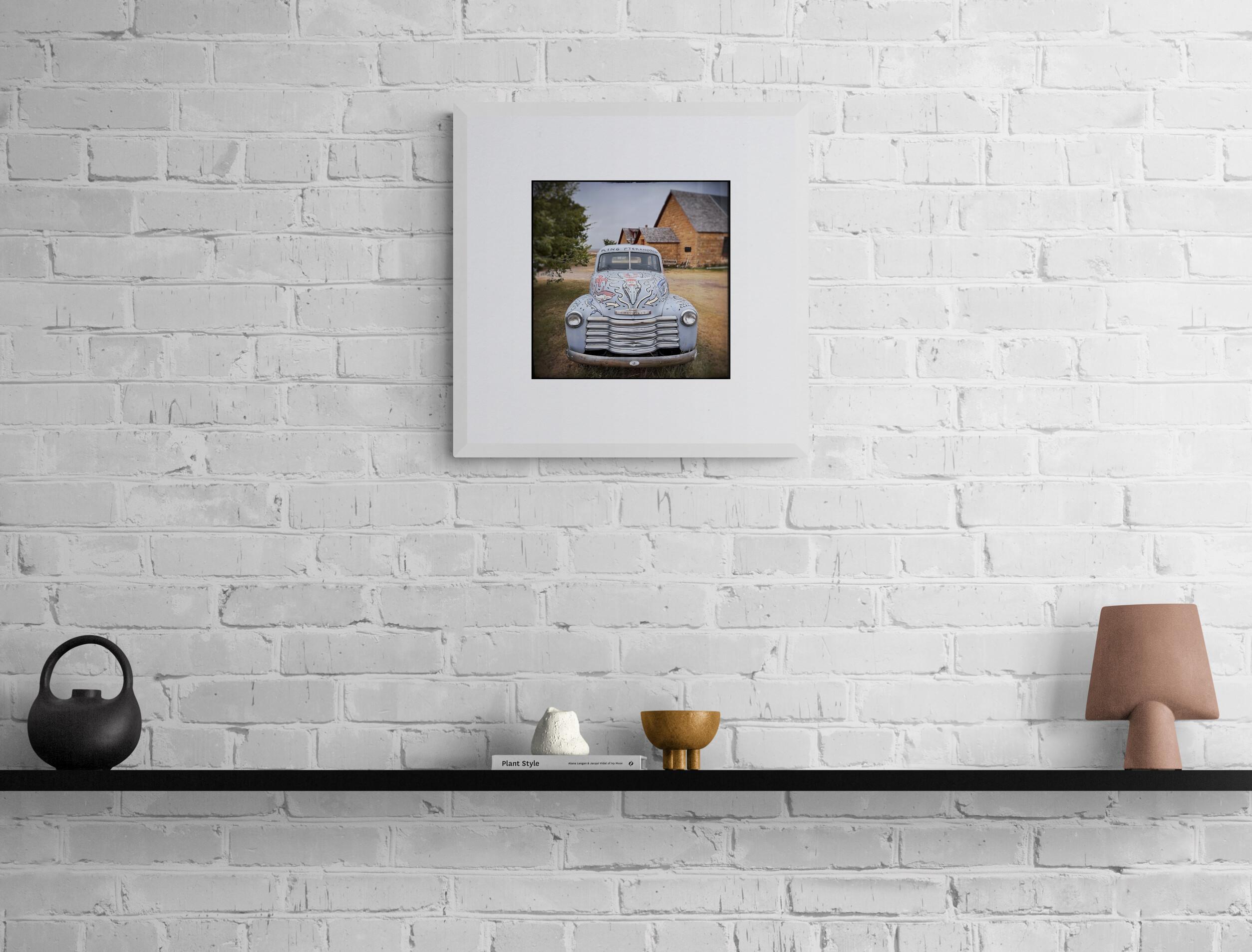 King Pteranodon (Americana, Midwest, Classic, Iconic, Car, Barn, ~25% OFF) - Gray Still-Life Photograph by Shirley Harryman