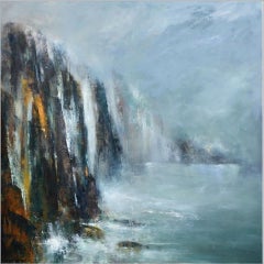 At The Edge, Shirley Kirkcaldy, Limited Edition Print, Waterscape Artwork, Sea