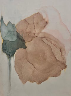 Interlude de Shirley Lewis - Grande peinture verticale contemporaine