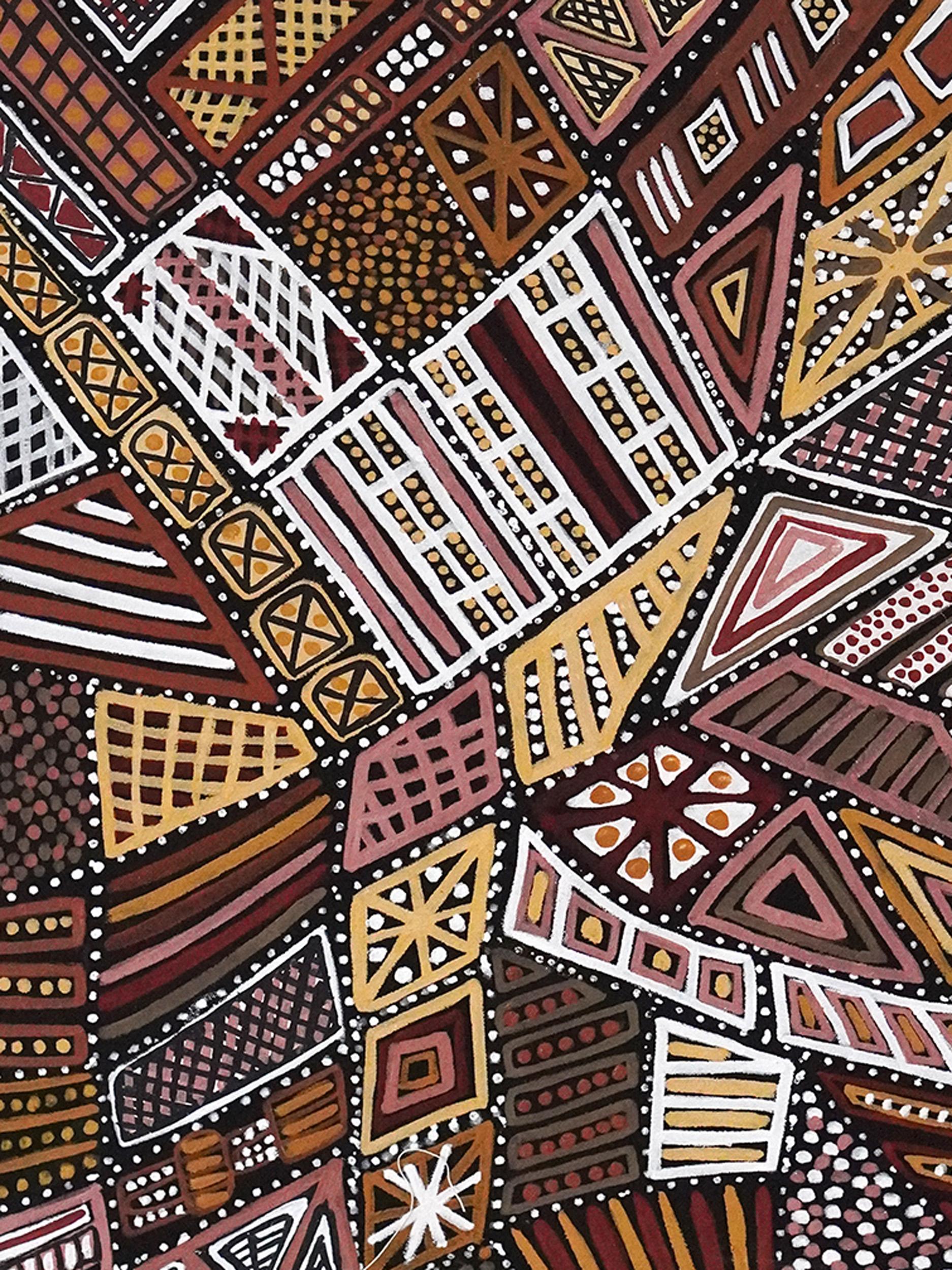 Pupuni Jilamara - Contemporain Painting par Shirley Puruntatameri