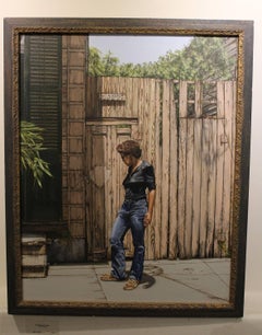 "1837" oil painting, New Orleans cityscape