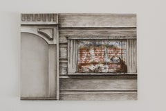 "Regular Flavors" original watercolor, cityscape, photorealism, hyperrealism